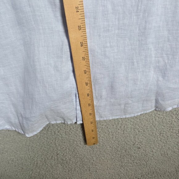 Club Room Shirt Mens Size 2XL Light Blue Luxury Billowing Cloud 100% Linen NWT - Picture 11 of 13